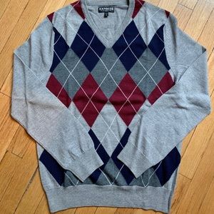 Men’s argyle sweater